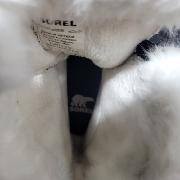 Sorel Ona RMX Glacy Womens US Size 10 Black Faux Fur Waterproof Mid Winter Boots - Picture 11 of 11